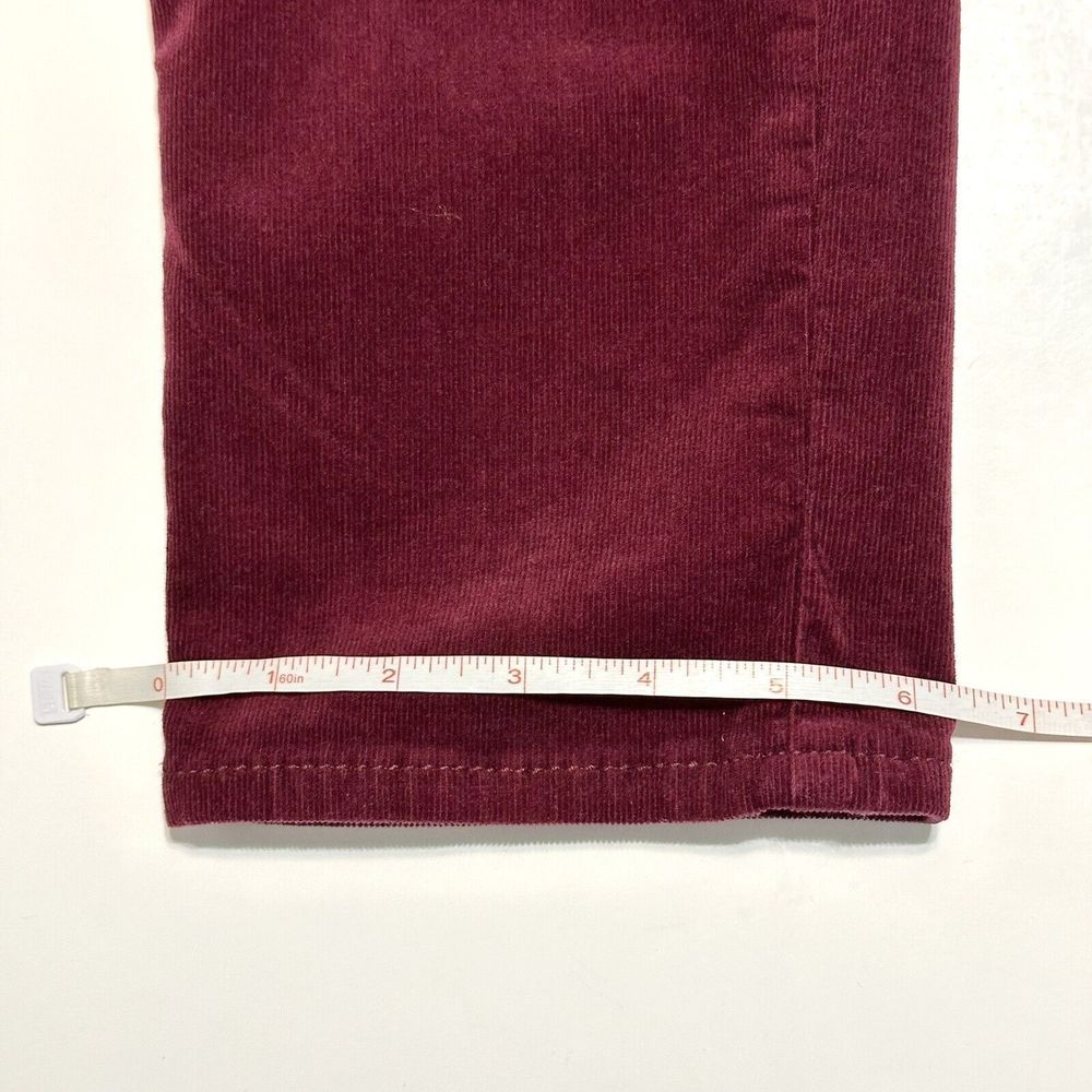KUT FROM THE KLOTH pants women Size 12 Diana Skinny Corduroy Jeans burgundy red - Picture 12 of 16